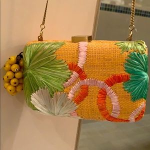 🌴NWOT Serpui Woven Raffia Bag🌴